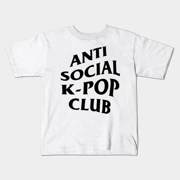 Anti social, k-pop club. Kids T-Shirt by Duckieshop